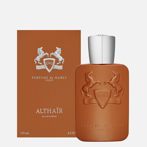 Parfums de Marly Althaïr EDP kvepalų buteliukas ir pakuotė