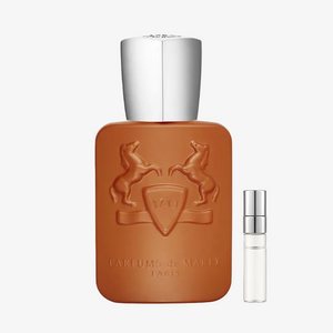 Parfums de Marly Althaïr EDP kvepalų buteliukas ir Aroma Tale mėginukas