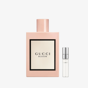 Gucci Bloom EDP parfüümi näidis atomiseeriga naistele – tuberoosi, jasmiini ja valgete õite aroom, Aroma Tale