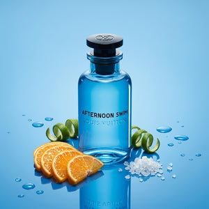 Louis Vuitton Afternoon Swim EDP kvepalų buteliukas su apelsinų griežinėliais ir jūros druska – gaivus citrusinis aromatas, Aroma Tale