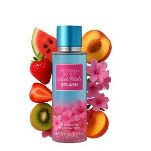 Victoria's Secret Velvet Petals Splash vartalosumun pullo 250 ml – pehmeä kukkaistuoksu naisille arkeen, Aroma Tale