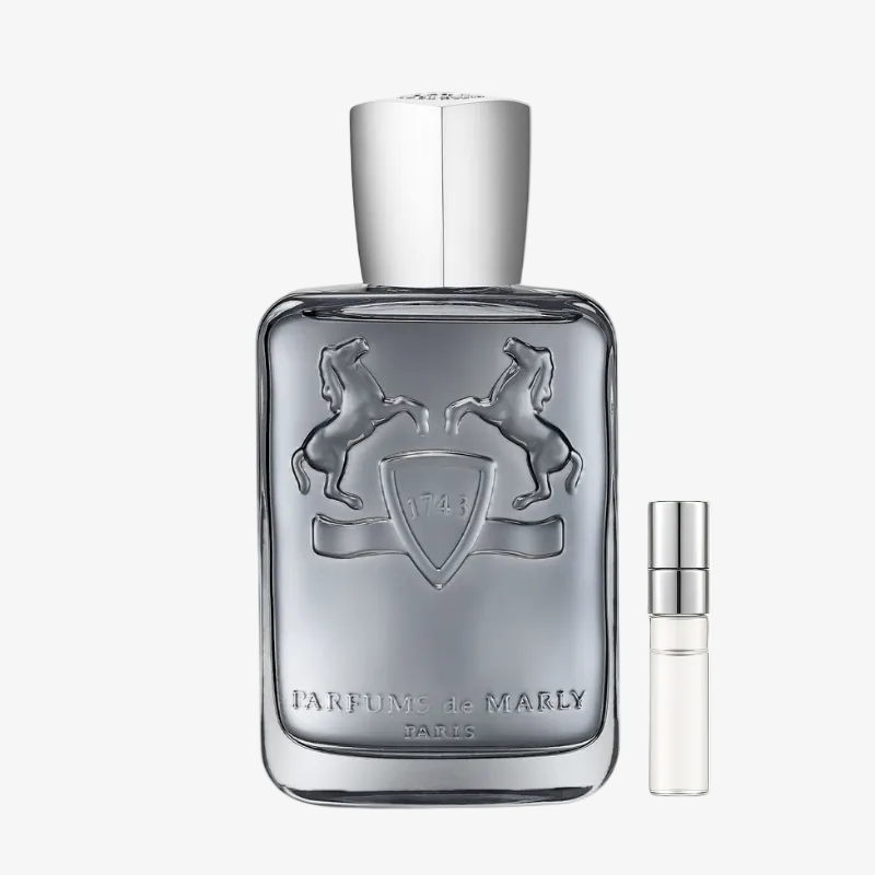 Parfums de Marly Castley EDP kvepalų buteliukas ir Aroma Tale mėginukas