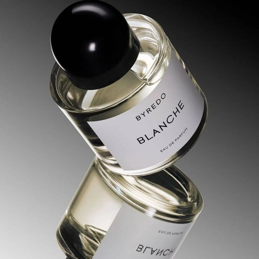 Byredo Blanche EDP kvepalų buteliukas unisex su aldehidų ir muskuso natomis – švarus nišinis aromatas