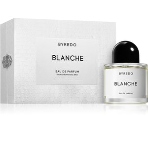 Byredo Blanche EDP produkto nuotrauka – unisex nišiniai kvepalai su švariomis aldehidų ir muskuso natomis