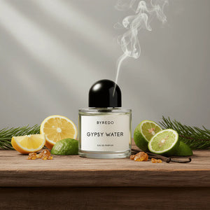 Byredo Gypsy Water EDP kvepalų buteliukas unisex su citrusų ir medienos natomis – gaivus nišinis aromatas