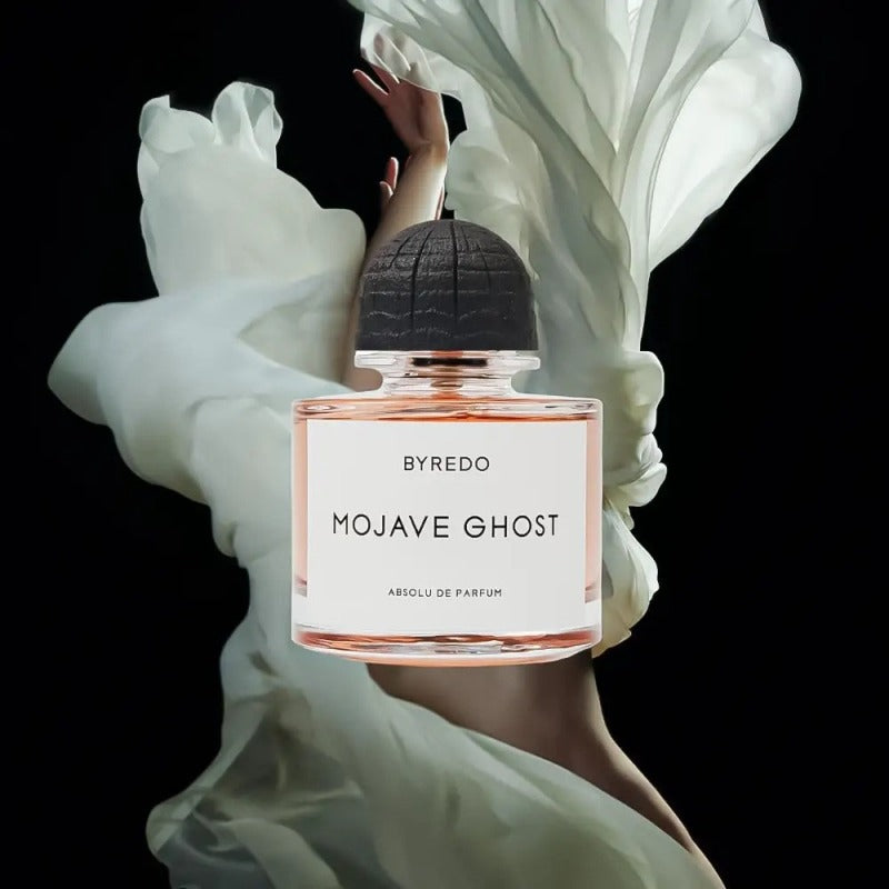 Byredo Mojave Ghost Absolu de Parfum kvepalų buteliukas unisex – sodrus nišinis medienos aromatas