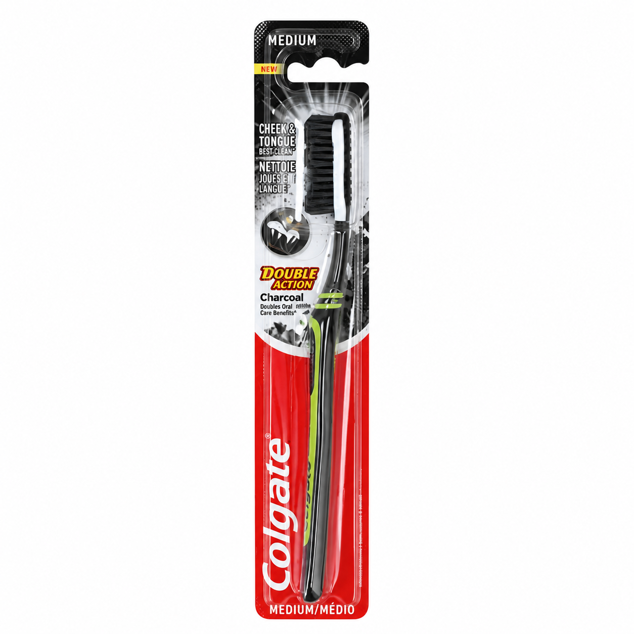 Colgate Charcoal Double Action Medium