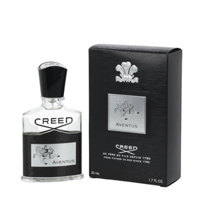Creed Aventus kvepalų pakuotė ir buteliukas – Aromatale