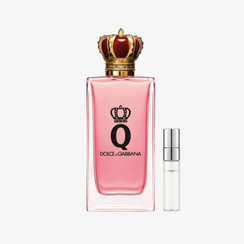 Dolce & Gabbana Q EDP hajuvesinäyte atomisoijalla naisille – kirsikan ja sitruksen elegantti hedelmäinen tuoksu, Aroma Tale