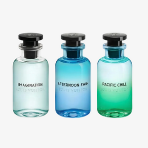 Louis Vuitton Discovery Set 3×3 ml – Imagination, Pacific Chill, Afternoon Swim kvepalų mėginukų rinkinys, Aroma Tale