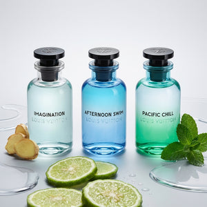 Louis Vuitton Discovery Set smaržu paraugi 3×3 ml – Imagination, Pacific Chill, Afternoon Swim, Aroma Tale