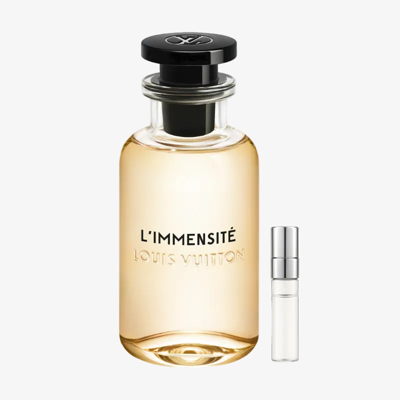 Louis Vuitton L'Immensité EDP kvepalų mėginukas su atomaizeriu su originaliu kvepalų buteliuku – gaivus ambros ir imbiero aromatas vyrams, Aroma Tale