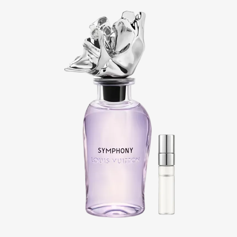 Louis Vuitton Symphony Extrait de Parfum kvepalų mėginukas su atomaizeriu unisex su citrusų natomis – prabangus gaivus aromatas