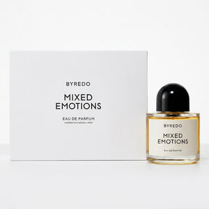 Byredo Mixed Emotions EDP smaržu pudele un iepakojums – Aromatale