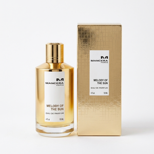 Mancera Melody of the Sun EDP kvepalų buteliukas ir pakuotė – Aromatale