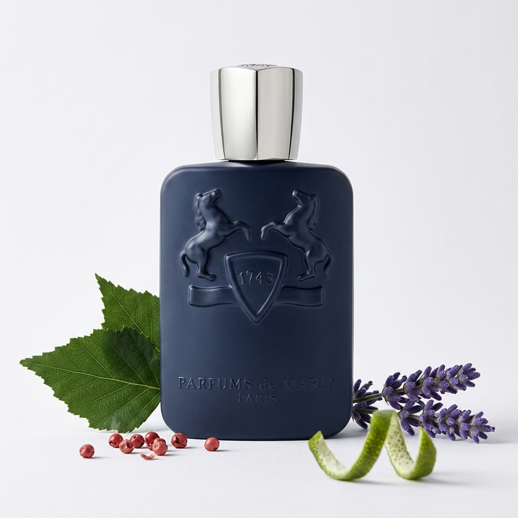 Parfums de Marly Layton EDP kvepalų buteliukas su levandomis, lapais ir laimu